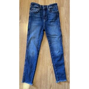 Free People We The Free High Rise Raw Hem Skinny Jeans Size 28